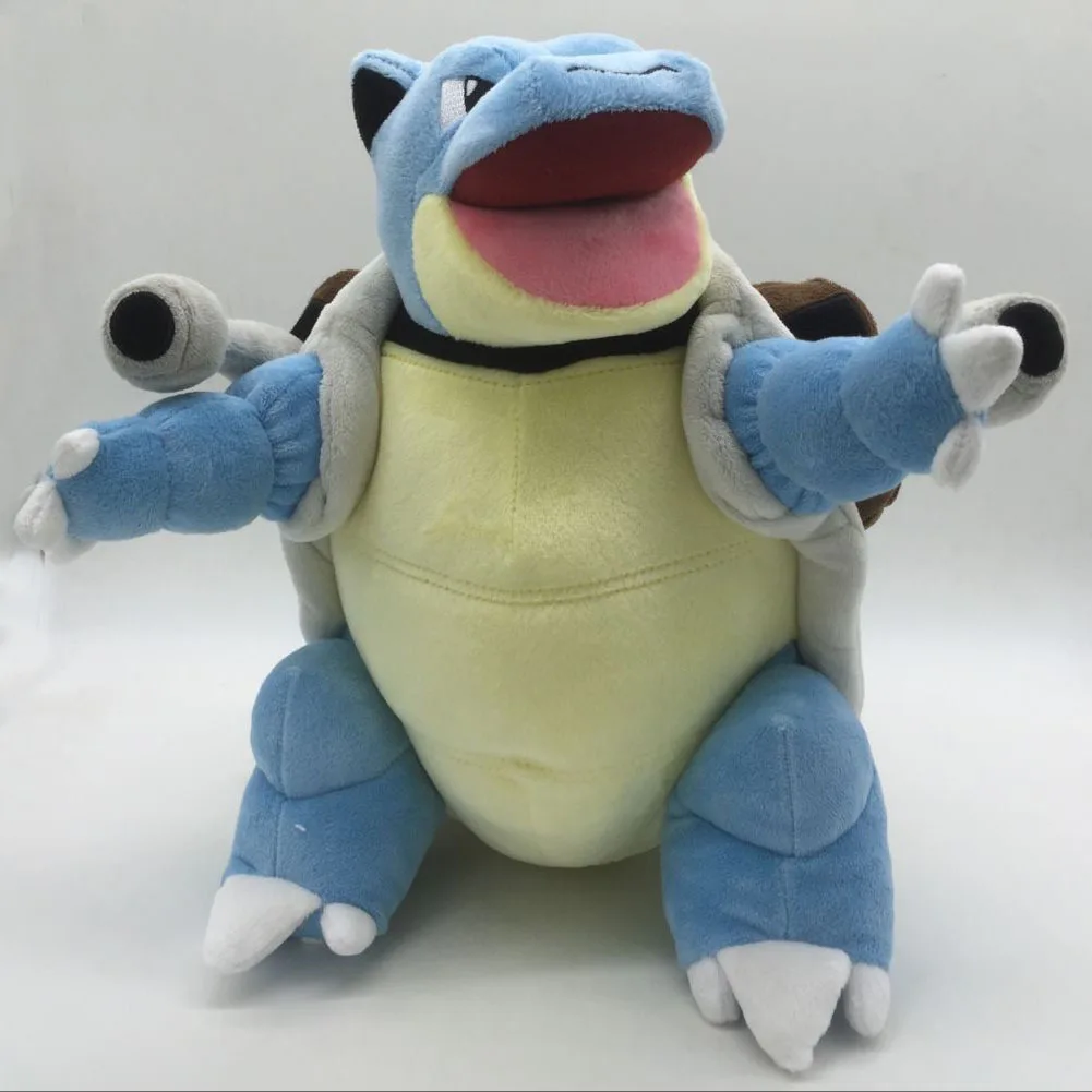 30cm Blastoise Plush Doll Pokemon Stuffed Toy Cartoon Cannon Tortoise Christmas Gift For Kids