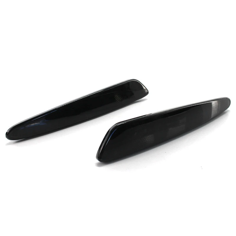 

Front Bumper Side Marker Light Lamp 1 Pair Black GM2551196 GM2550196 for Chevy Corvette C6 2005-2012