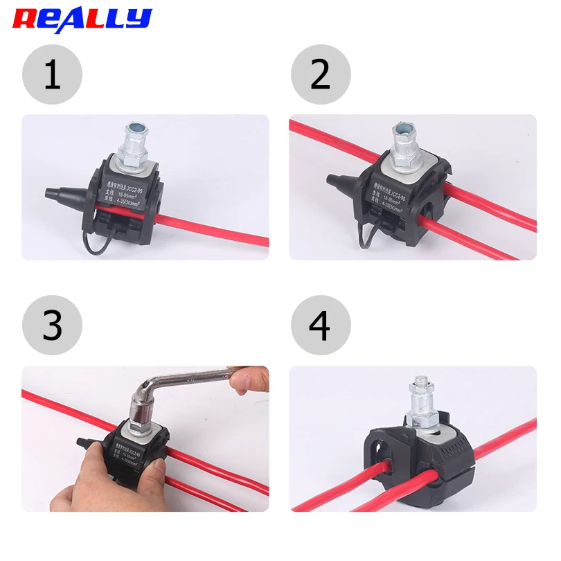 10PC/5PCS REALLY Insulation Piercing Connector Insulation Piercing Clamp Piercing Clamp Cable Connector 1.5-35/1.5-10 JCC1 JCC2