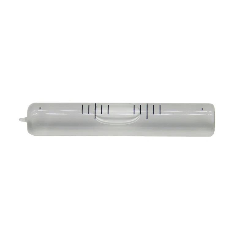 Nivel de alta precisión todo el vidrio 60 "/2mm nivel de burbuja horizontal mini nivel de burbuja tamaño 10*58mm