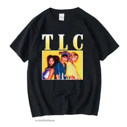 Tlc Manga Vintage Unisex Black Tshirt Men Tshirts Casual Retro Graphic T Shirts Cotton T Shirt Man Woman Tees Tops