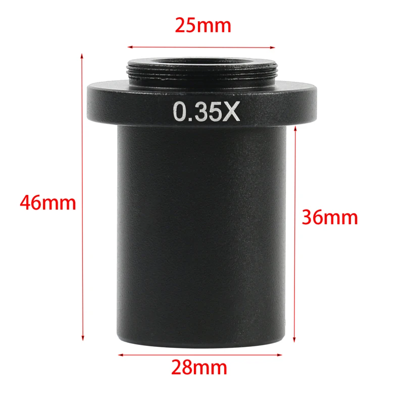 0.35X 0.5X 1X Industry Mono Lens Zoom C-mount Adapter Lens For 10A 0.7X~4.5X Industry Microscope Lens Camera Eyepiece Lens