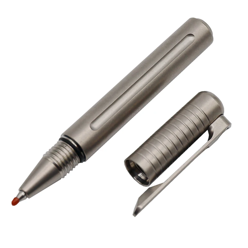 

1 Piece Titanium Alloy MINI Short Writing Pen Business Office Signature Pen