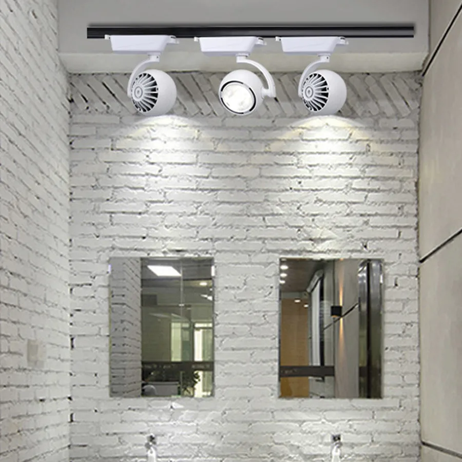 20/25W Modern LED Track Spotlight Adjustable Restaurant Clothe Shop Background LED Ceiling Rail Track Spotlight