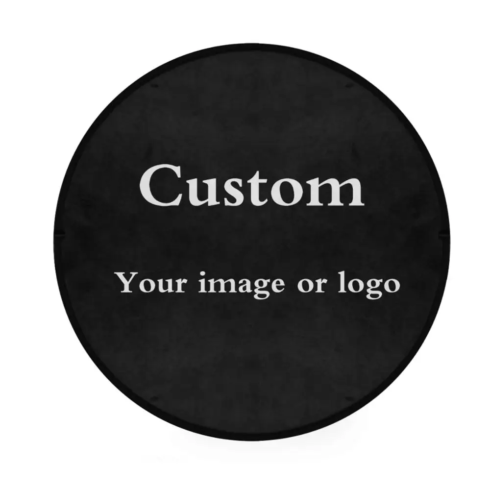 Fashion Personalized Round Floor Mat Custom Design Doormat Anti Slip Area Rugs 92cm Diameter Door Carpet For Home Living Room