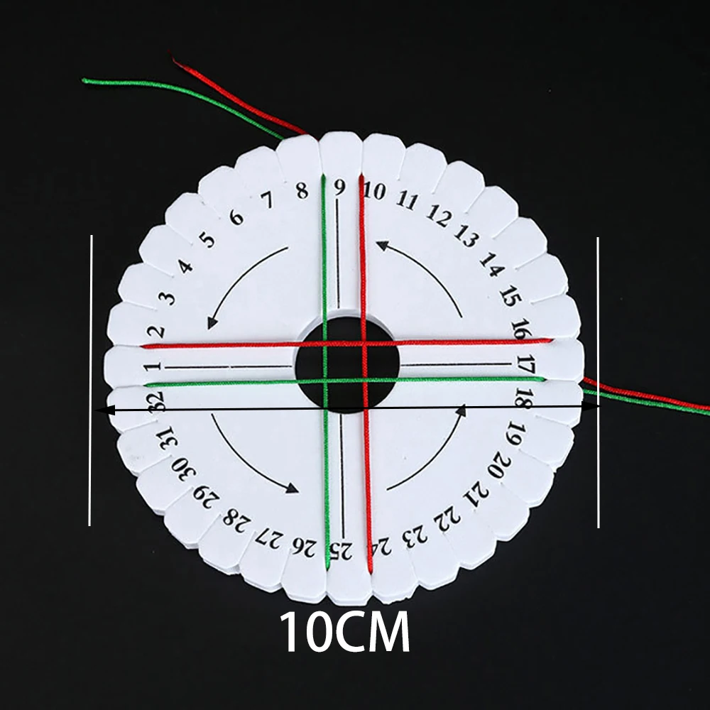 2 Stuks Disc/Schijf Vlechten Ronde Vierkante Kumihimo Kralen Cord Lade Plaat Diy Gevlochten Touw Handgemaakte Craft Diy Sieraden desgin Board