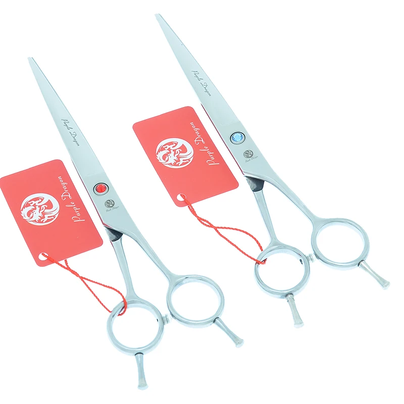 

Purple Dragon 7 inch Hair Scissors Hairdressing Cutting Shears Japan Haircut Shears Barber Scissors Salon Styling Tools A0180B