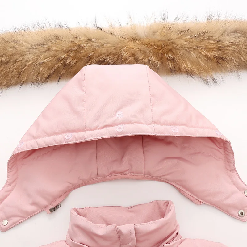 -30 degrees winter down jacket Baby toddler Girl boy clothes kids jumpsuit children clothing Set Thick Warm Infant snowsuit coat