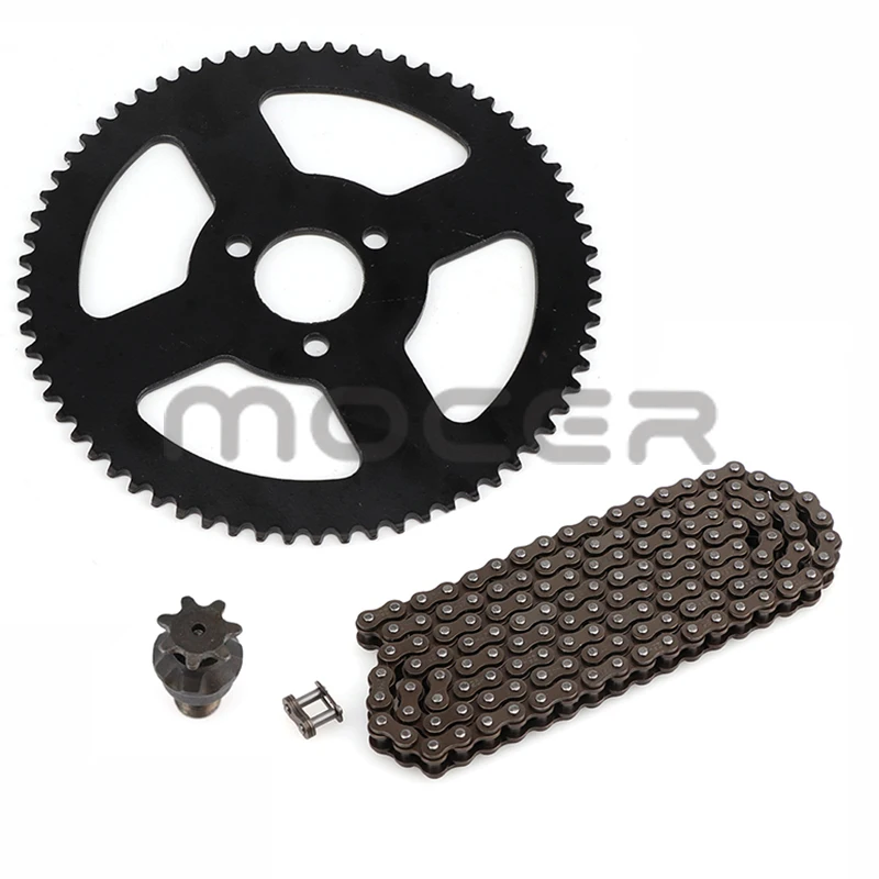 25H Chain 144 Links 25H 68 teeth Rear Sprocket 7 teeth sprocket shaft For Electric tricycle Mini moto Pocket Bike ATV Quad