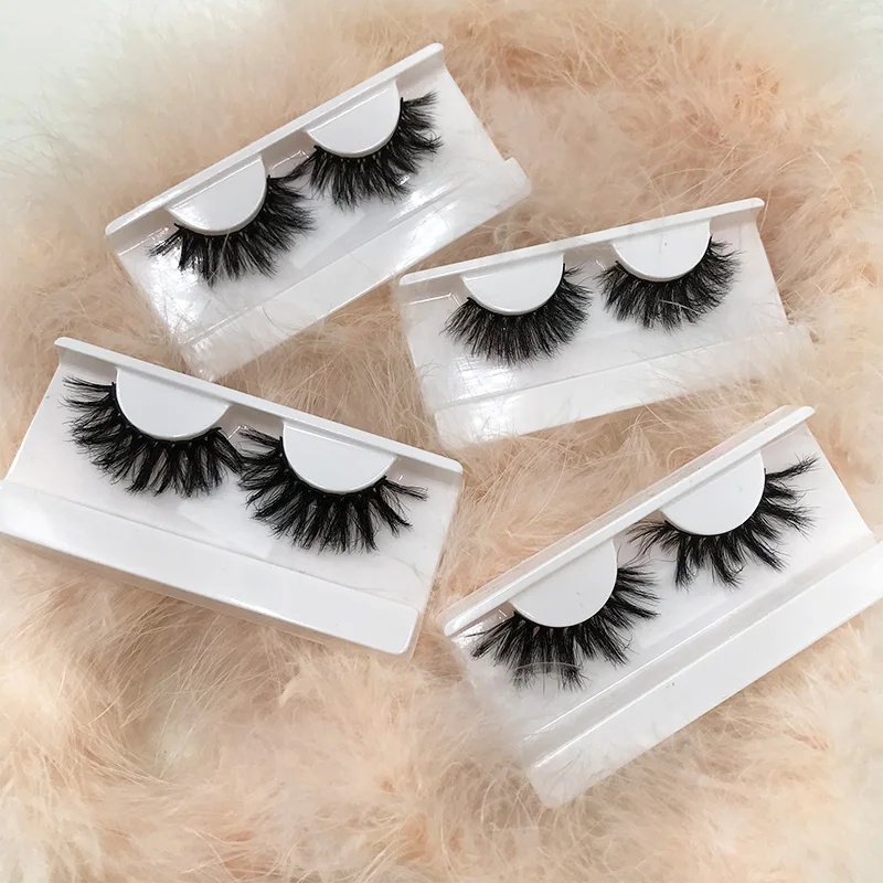 Wholesale 5D Faux Mink False Eyelashes Natural Soft Long Eyelash Thick Cross Strip Eye Lashes for Makeup