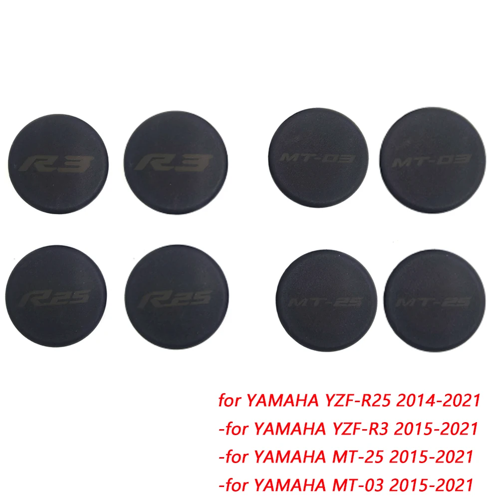 Frame Hole Caps For YAMAHA YZF R25 R3 MT-25 MT-03 2014-202 Motorcycle Carved Decorative Cover Plug YZFR25 YZFR3 MT25 MT03