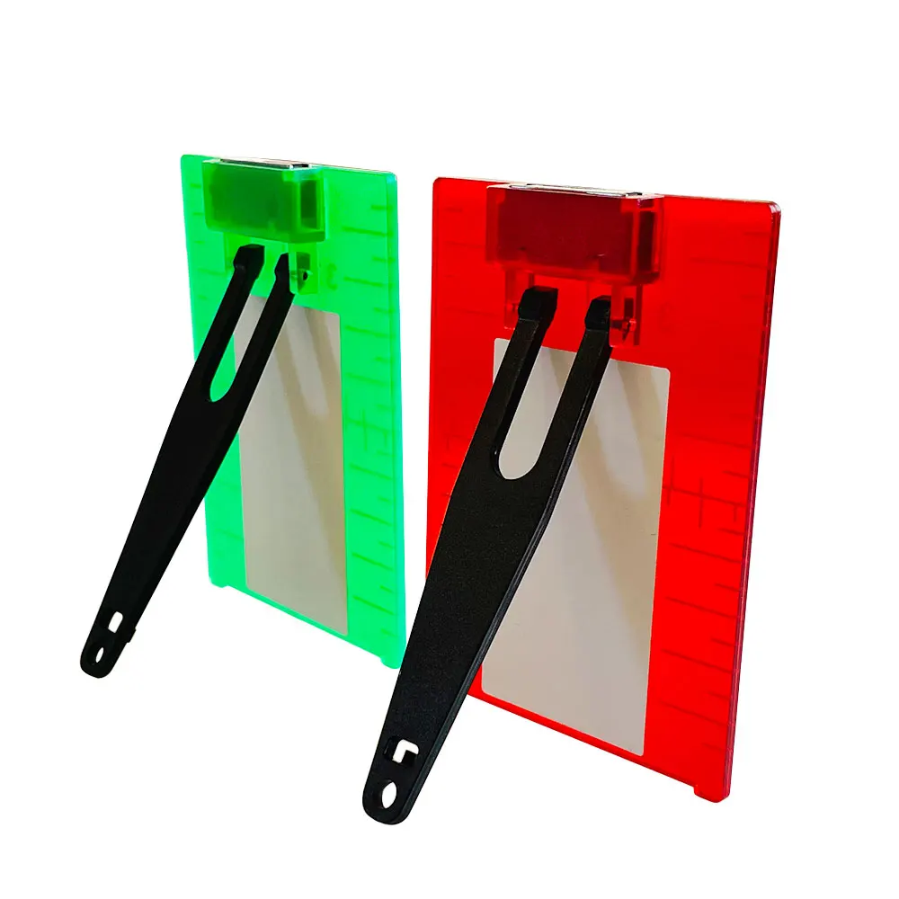 GRT 1 Pcs Inch/cm Laser Target Card Plate 11.5cmx7.4cm for Green/Red Laser Level Can Be Hanging On Wall and Floor