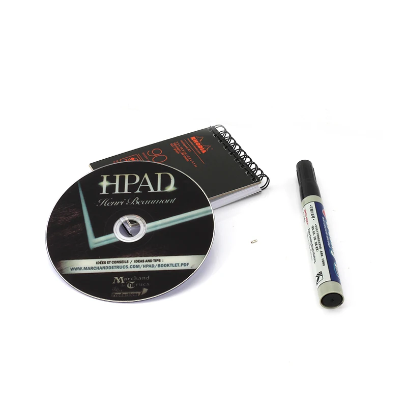 HPad بواسطة Henri Beaumont (DVD مع وسيلة للتحايل) خدعة سحرية A7 دفتر الدعائم السحرية عن قرب مرحلة الشارع العقلية السحرية