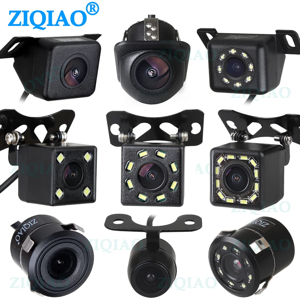 

ZIQIAO Car Rear View Camera HD Night Vision Waterproof Universal Parking Backup Camera Accessories