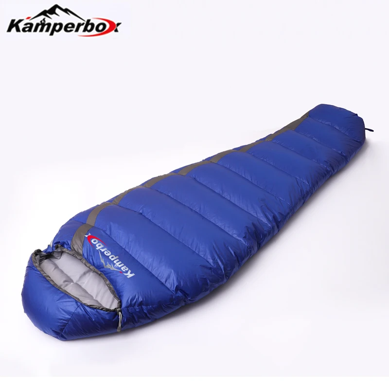 Kamperbox-saco de dormir ultraligero para acampar, saco de dormir de invierno, equipo ligero para acampar