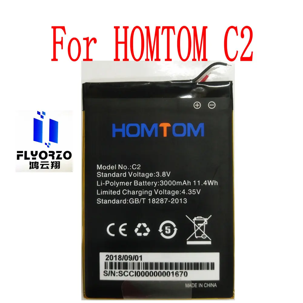 

New High Quality 3000mAh HOMTOM C2 Original Replacement Mobile Phone Battery