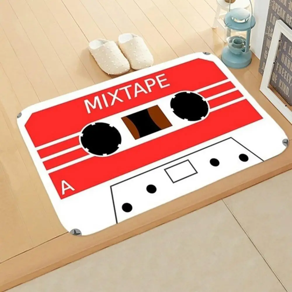 Vintage Cassette Mat Tape Non-slip Rectangle Door Mat Carpet Entrance Floor Bath Kitchen Mat Decor