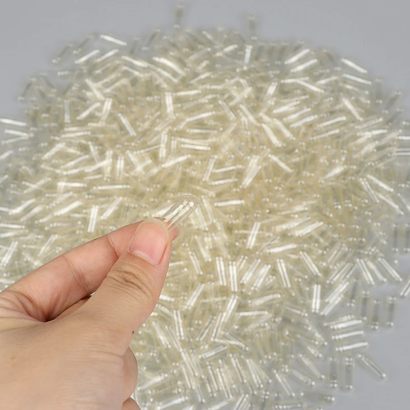 1000Pcs Empty Gelatin Capsule For Medicine Pills Refill Storage Gelatin Capsule Empty Hard Gelatin Capsule Clear