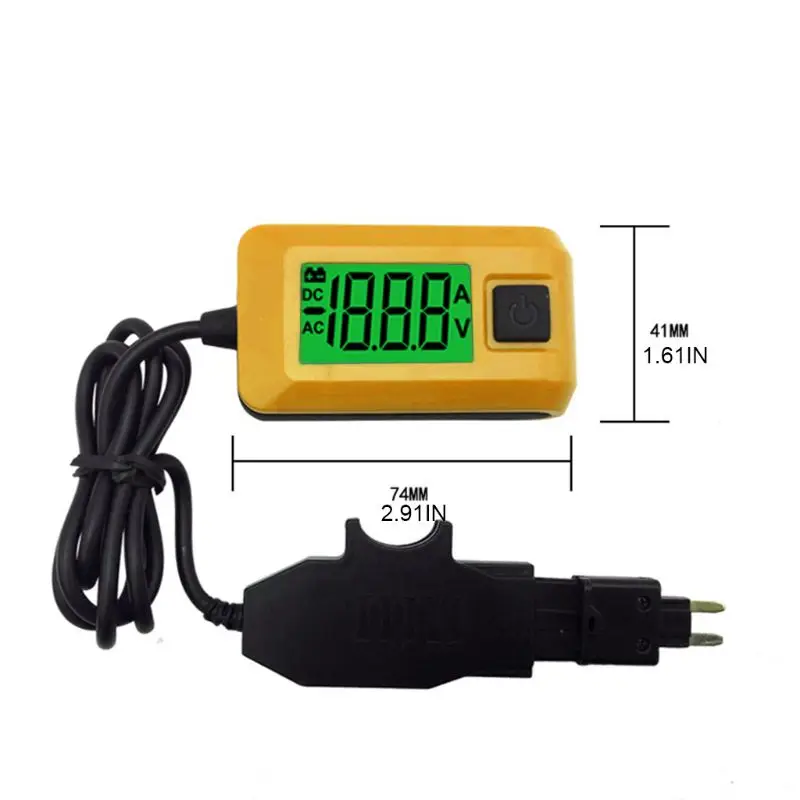 AE150 Accurate Digital Auto Fuses Test Meter 0.01A~19.99A 12V 23A Electric Current Tester LCD Display for Car Repair