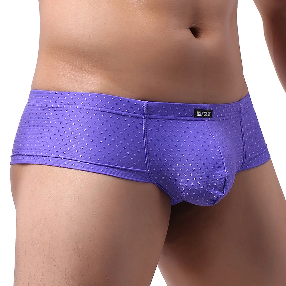 iKingsky Men\'s Cheeky Boxer Sexy Brazilian Back Underwear Low Rise Pouch Under Panties