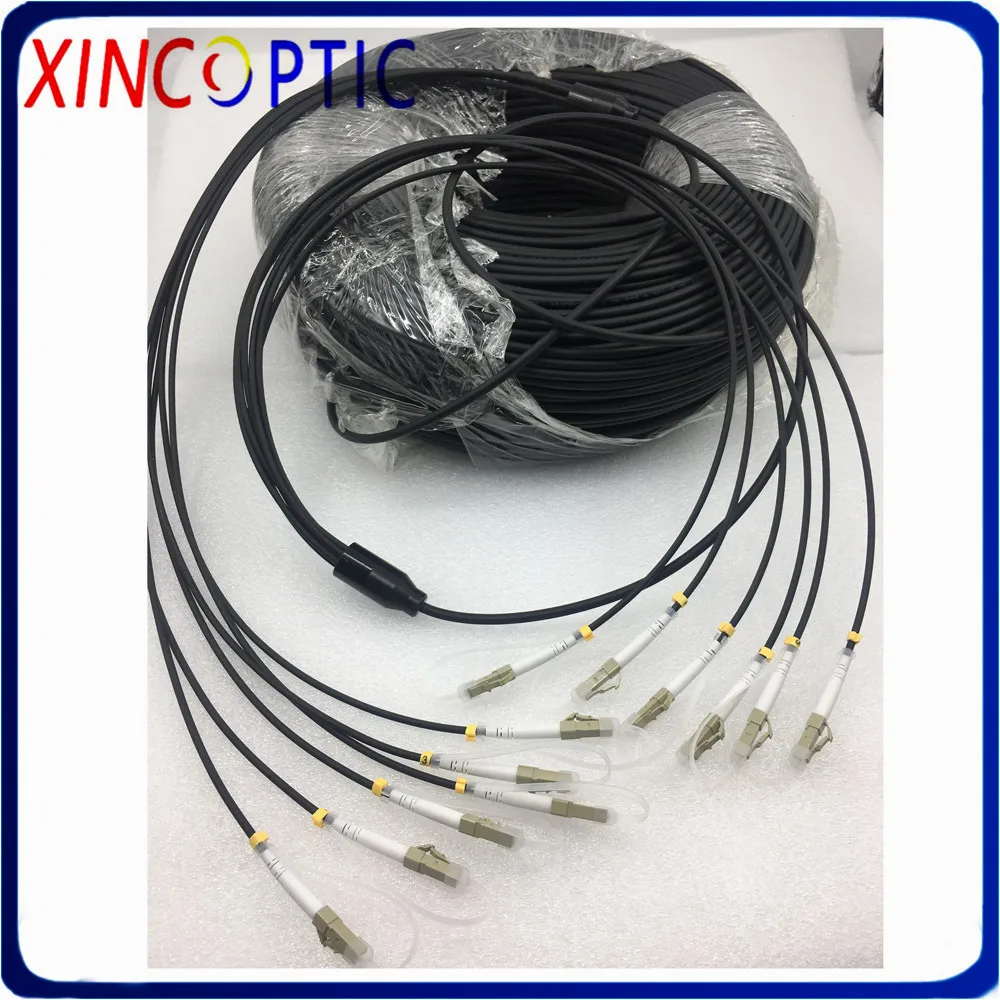 6 core 150M Multimodale Armored Patch Cord 6 nucleo MM 62.5/125 OM1 SC LC FC ST 6 fiber 150 Metri Armored Fibra Ottica Cavo di Ponticello