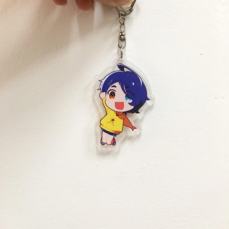 Anime WONDER EGG PRIORITY Ohto Ai Rika Neiru Momoe Sawaki Keychain Pendant Cosplay Accessories Gift Decorative Kawaii Keychain