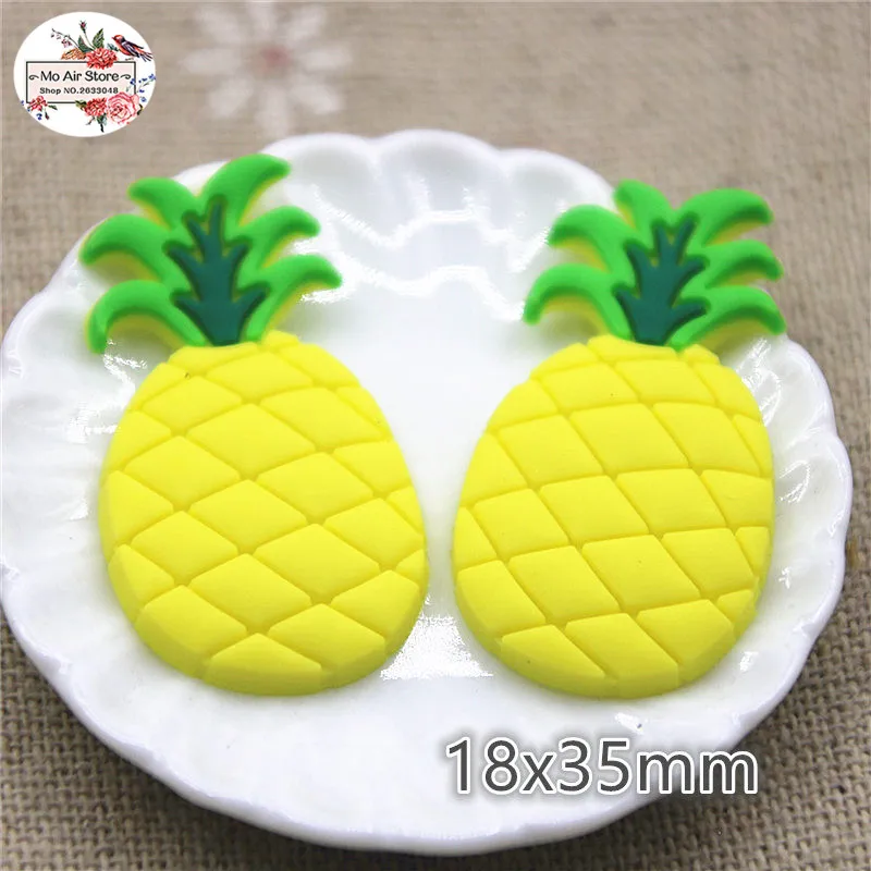 20 pezzi mela/ciliegia/banana/pino mela frutta colla morbida spilla accessori per capelli fasce per capelli fai da te che fanno ciondoli con ciondoli