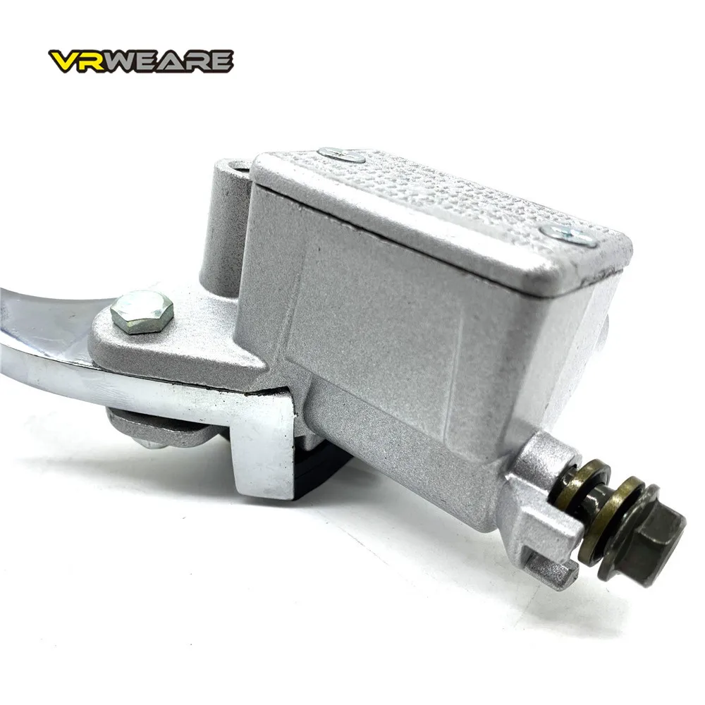 UNIVERSAL Motorcycle Brake pump Front Wheel Cylinder Disc Brake Hydraulic Pump Assy Motorbike Up Pump Level 125cc silver