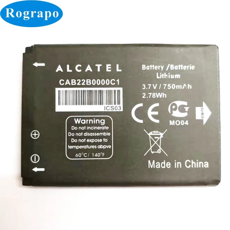 New CAB22B0000C1 CAB22D0000C1 CAB3010010C1 Battery For ALCATEL One Touch 2012D 2010D 2010X 2012D 2051D CA356 665 OT-2010 OT-665