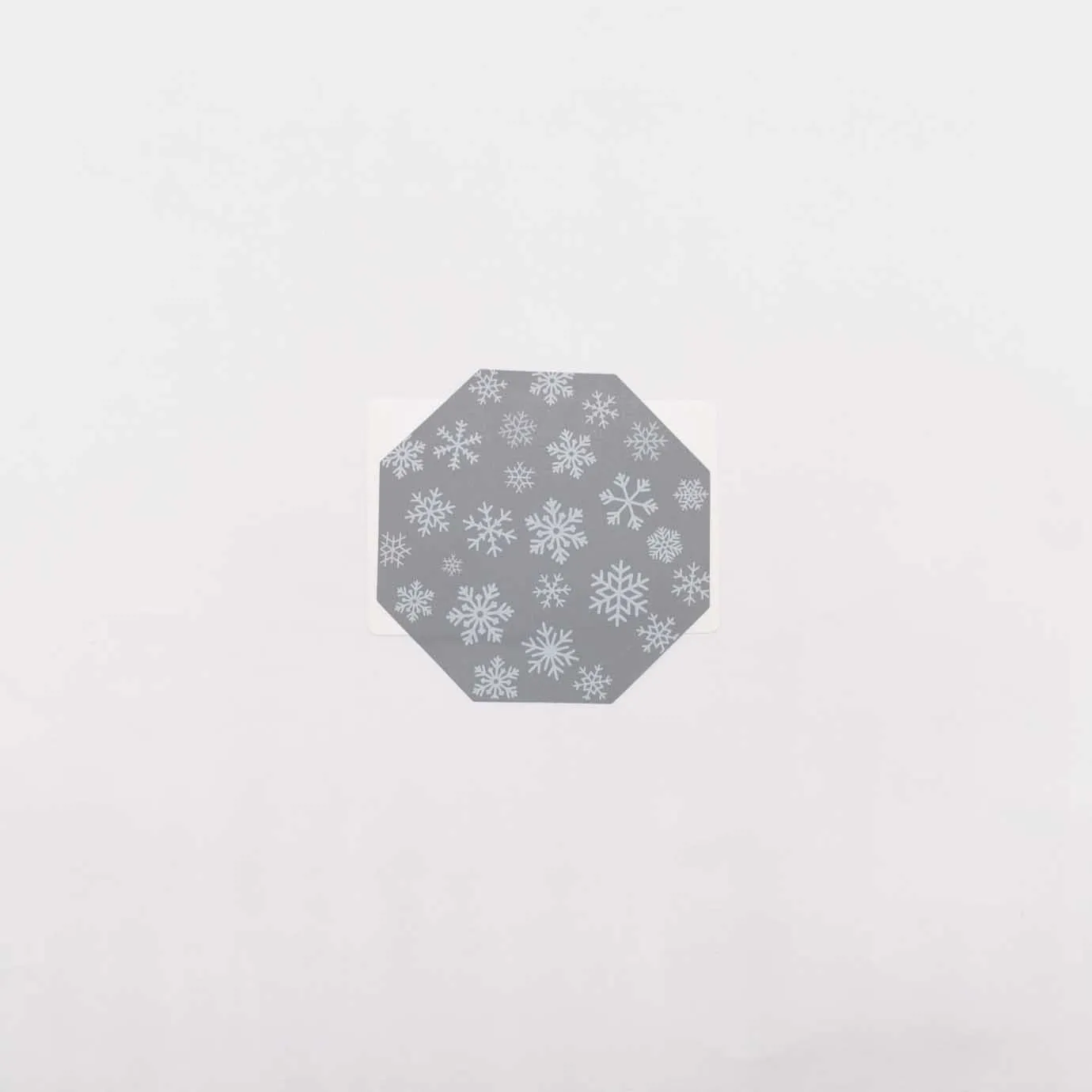 50Pcs  56.3*56.3mm Regular Octagon Scratch Off Stickers 2.2”Inch Grey Snow Blank For Secret Code Cover Home Game Wedding Message