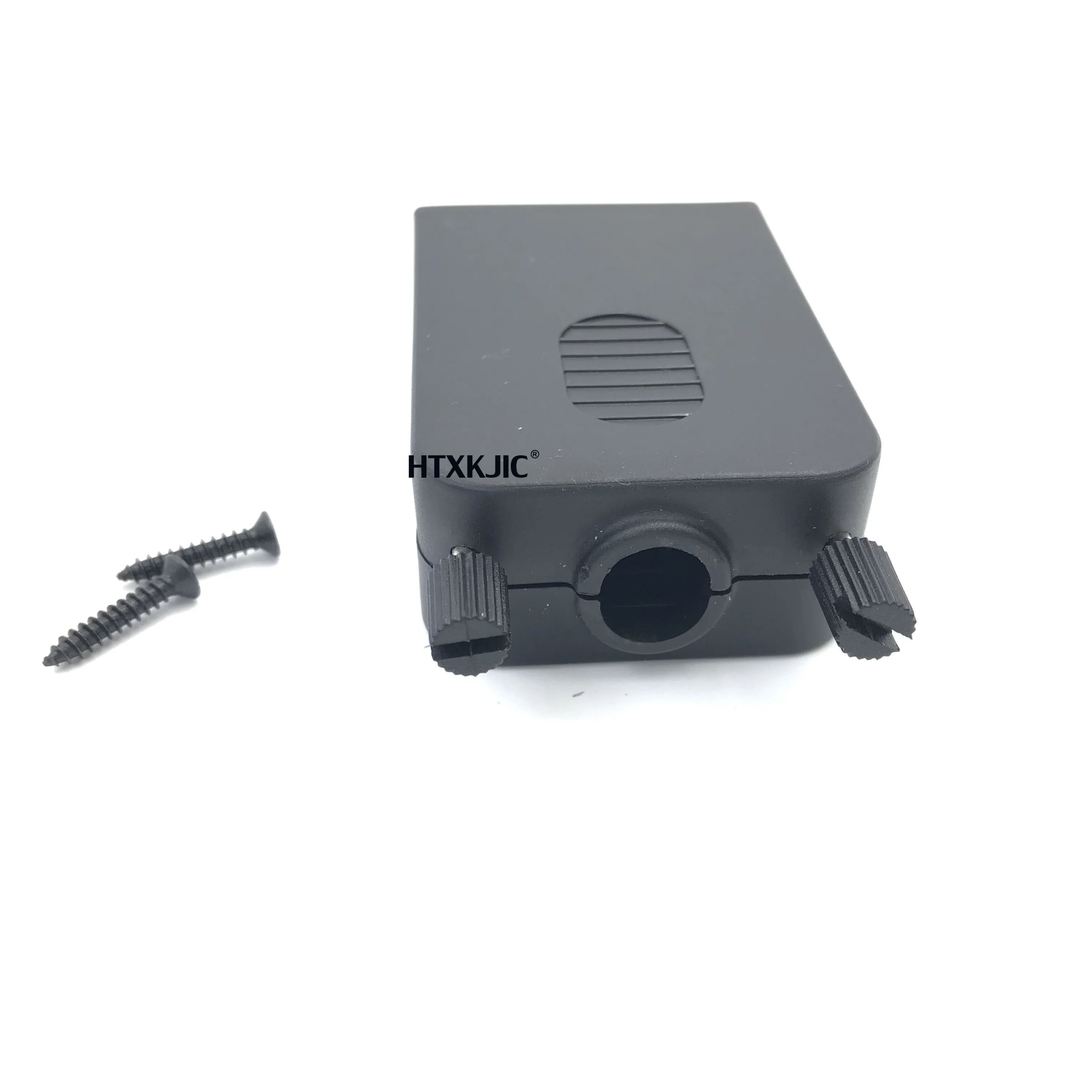 DB15 موصلات D-SUB أنثى ذكر 2 صف 15 دبوس التوصيل اندلاع محطات مجلس برغي ربط نوع الجوز غطاء بلاستيكي أسود