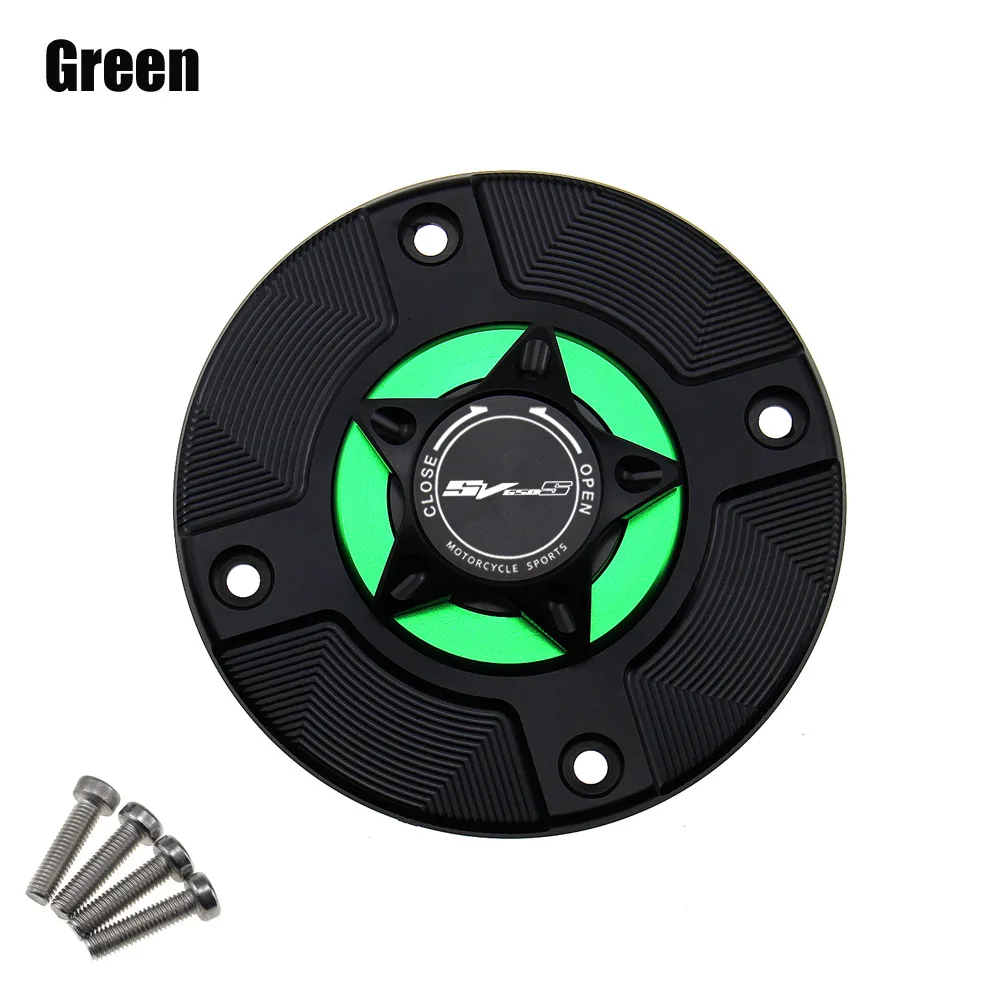 

Motorcycle Fuel Gas Cap Petrol Tank Cover CNC Quick Release Cover for Suzuki SV650S SV 650 S 1999-2002 CNC Quick Release Cover