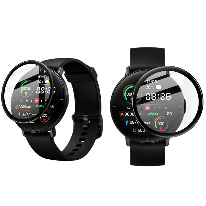 3d curvo completa capa de película protetora macia smartwatch proteção para xiaomi mibro lite relógio inteligente protetor de tela acessórios