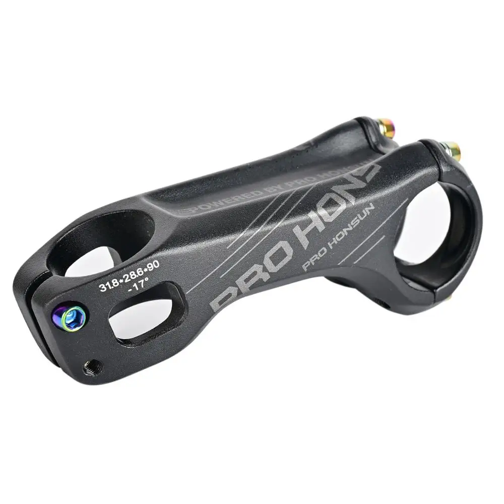 Aluminum Alloy Road Bicycle Stem Mountain Bike Stem17degree 70/ 90MM 31.8 * 28.6MM XC MTB AM Bicycle Handlebar mtb stem 4color