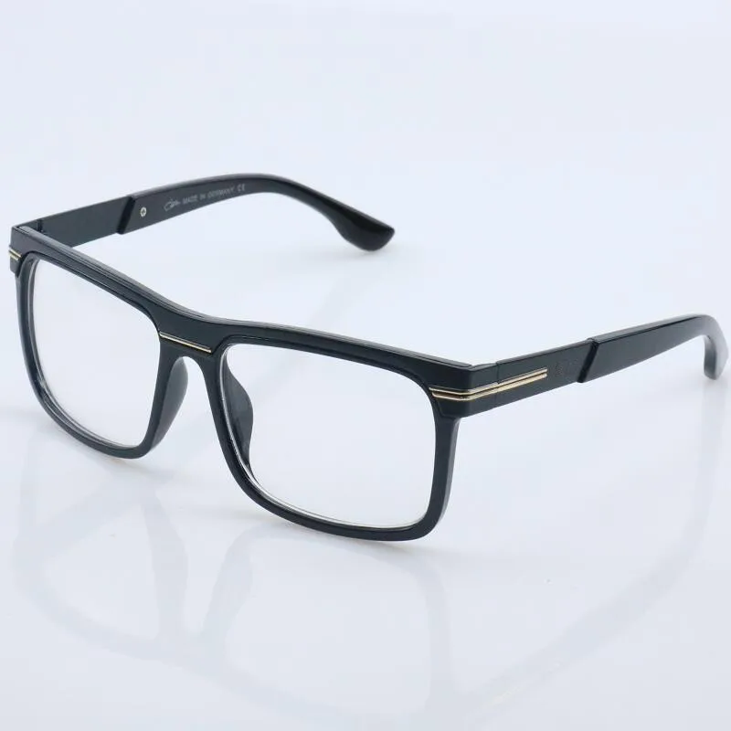 

KAPELUS New listing black transparent sunglasses vintage flat mirror square transparent glasses