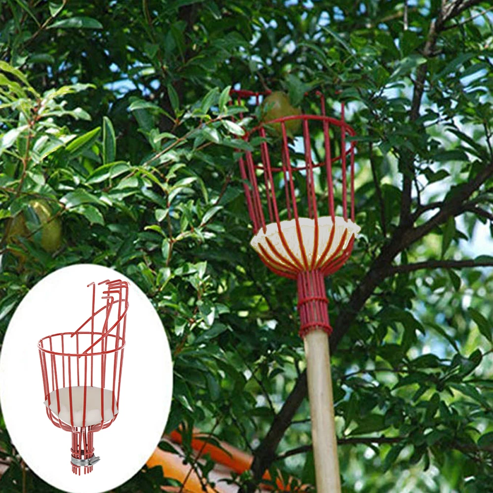 Portable Fruits Catcher for Picking Apple Peach Citrus Pear Garden Picking Device Garden Tool Fruit Picker Head Deep Basket