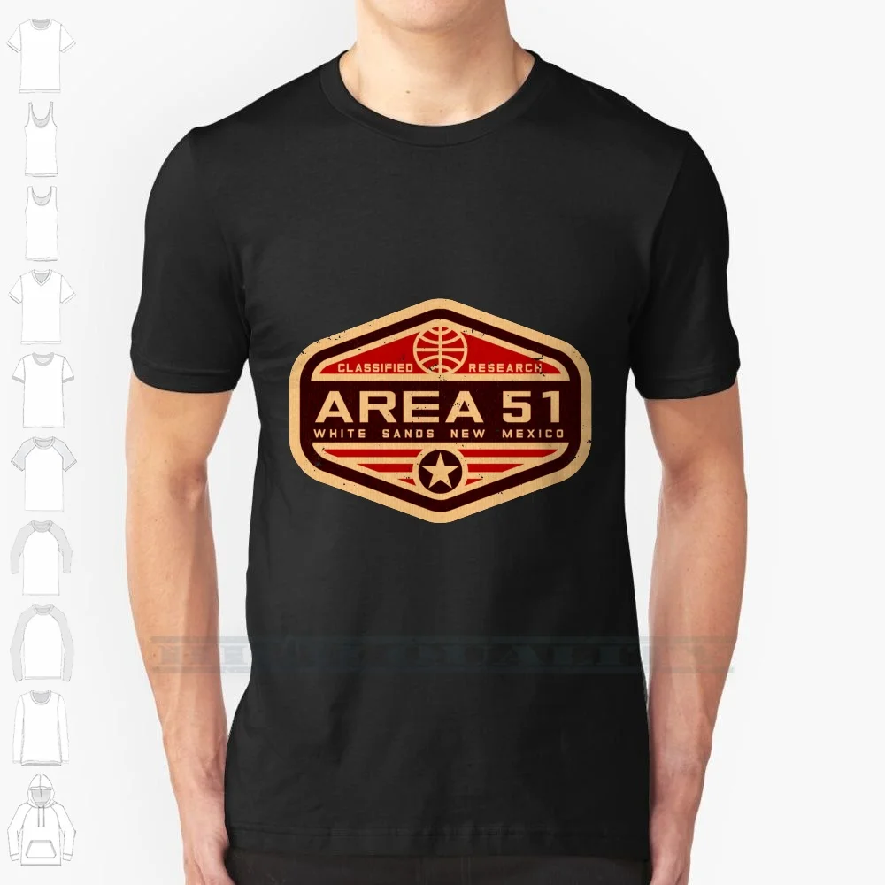 Area 51 100% Cotton T Shirt Ufo Sci Fi Science Fiction X Files Roswell Area 51 Extraterrestrial Dreamland Ancient Mulder Scully