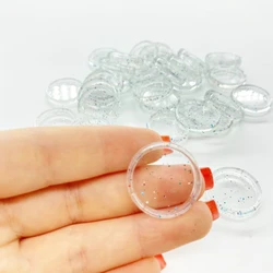 24mm 100pcs Discbound Planner Binding Discs Transparent Binding Disc Binding Ring Plastic Ring Mushroom Hole Notebook Binders