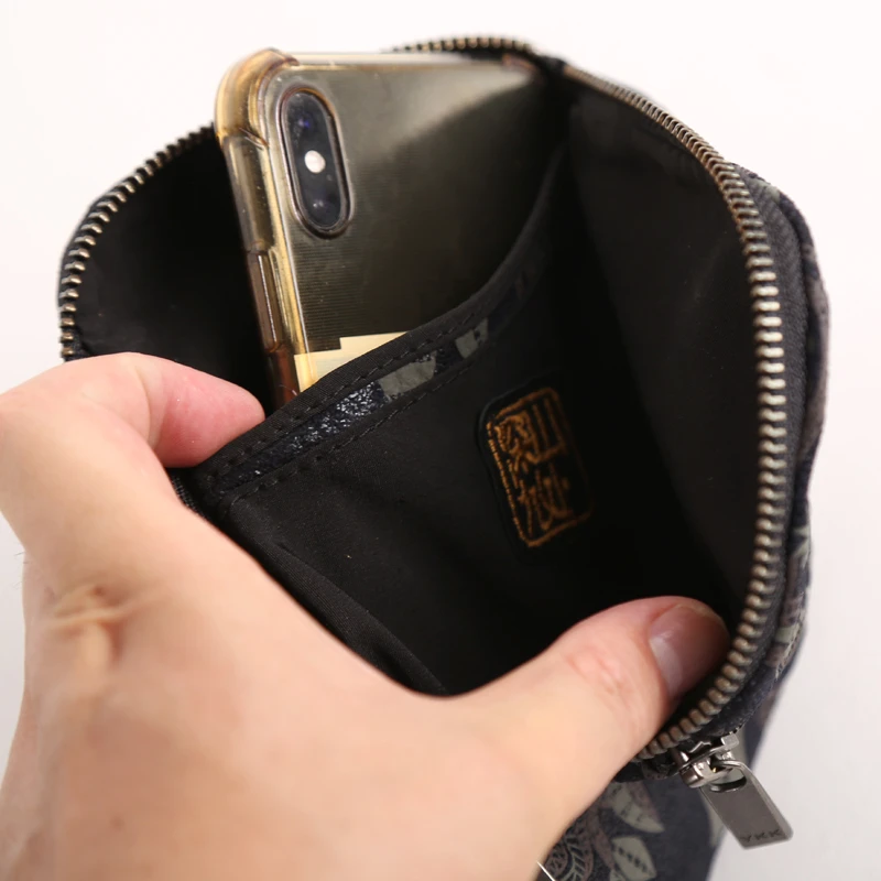 Sac de poitrine en cuir de mouton première couche pour hommes, petit sac de téléphone de voyage pour les amoureux, mini sac à bandoulière Messenger fait à la main, décontracté, nouveau style