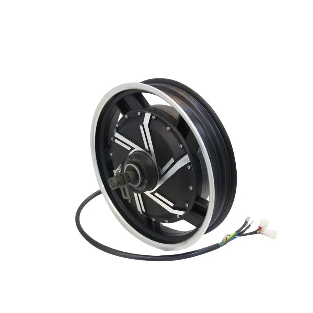 QS Motor 17*3.5 inci 4000W 273 V3 diskon besar Motor Roda dalam BLDC untuk skuter listrik/e-motor