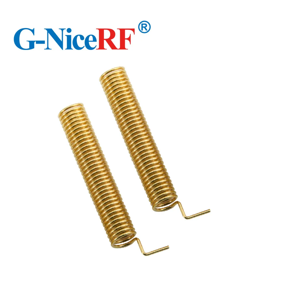 50pcs/pack Anti-vibration 315MHz Gold Plated Spring Antenna SW315-TH23