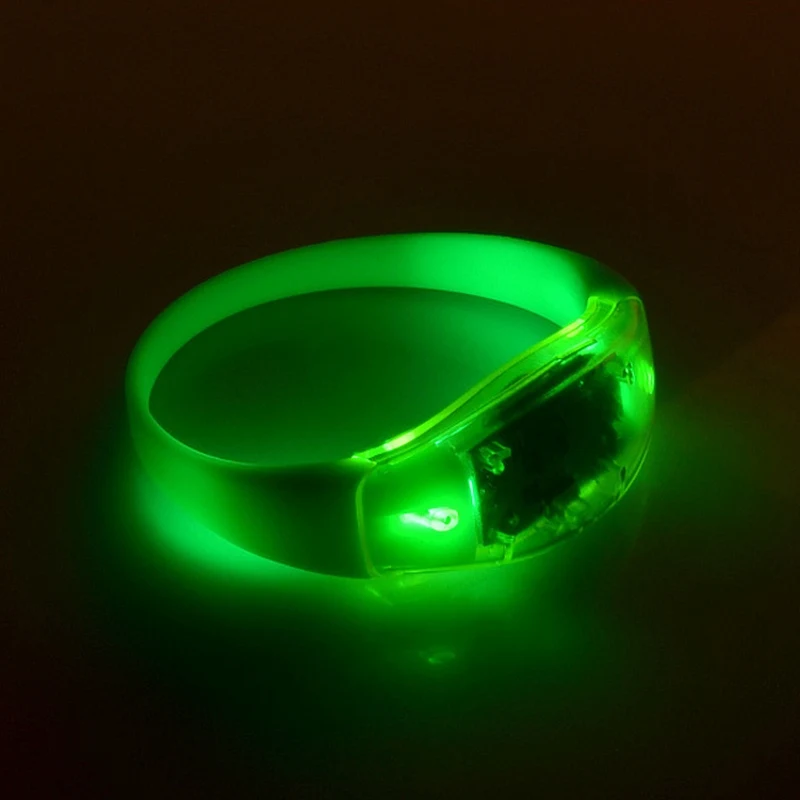 Voice Control Led lighting Bracelet Bangle Wristband For Night Club bar Party Event Music Concert 4000pcs/lot