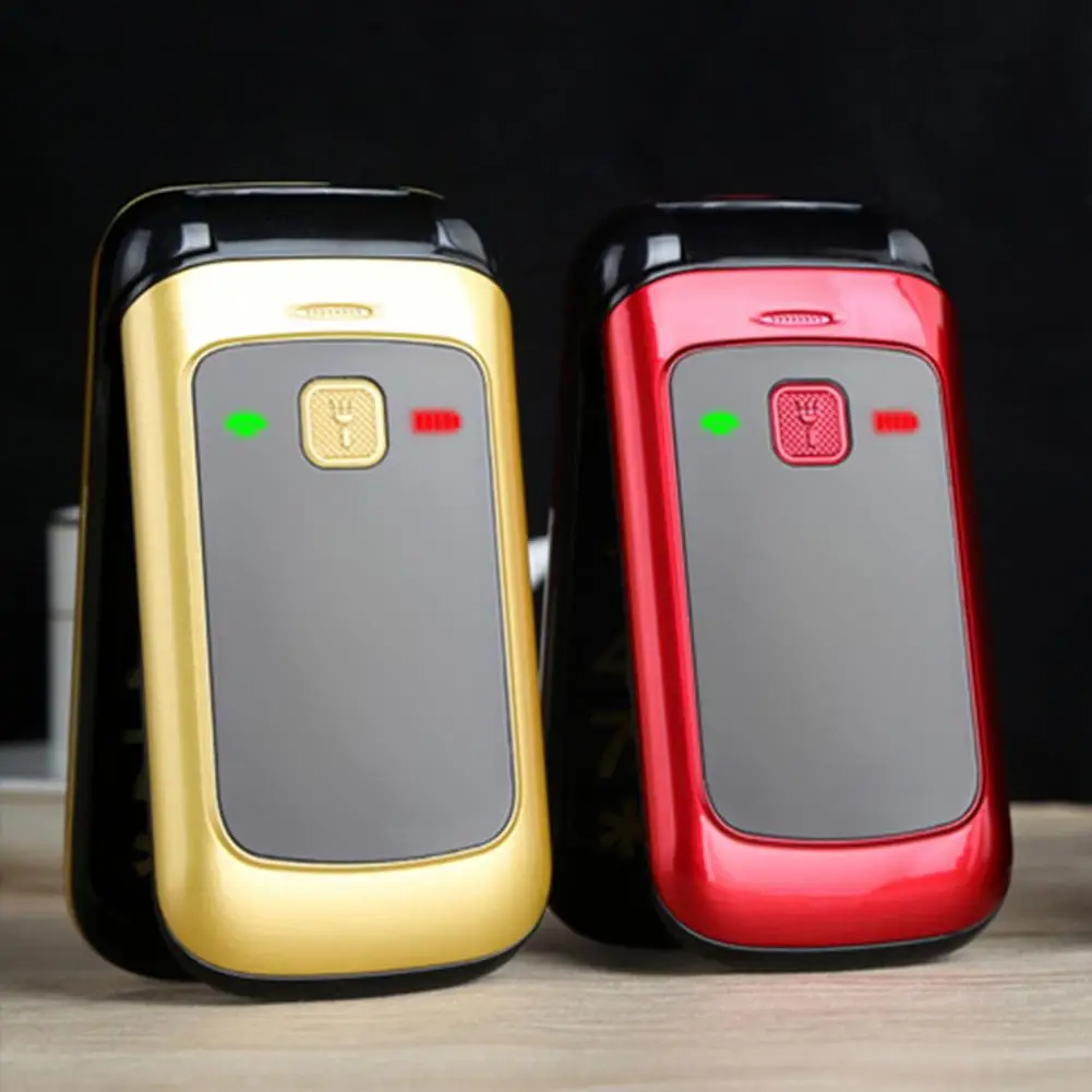 F138 Clamshell Phone Portable Big Keys Loud Speaker 30W Camera Flip Phone with Charger for Old Men