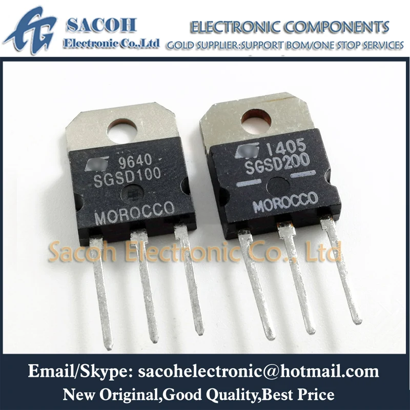 

Refurbished Original 5Pairs(10Pcs) SGSD100 + SGSD200 TO-218 Complementary Power Darlington Transistors