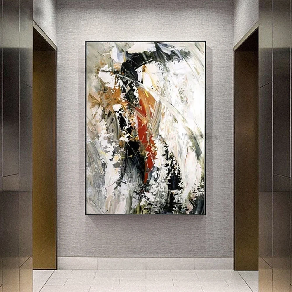 

Modern Abstract Texture Acrylic Canvas Painting Wall Decor Picture Art 100%Hand-painted Modern Decoration Painting Free Shipping