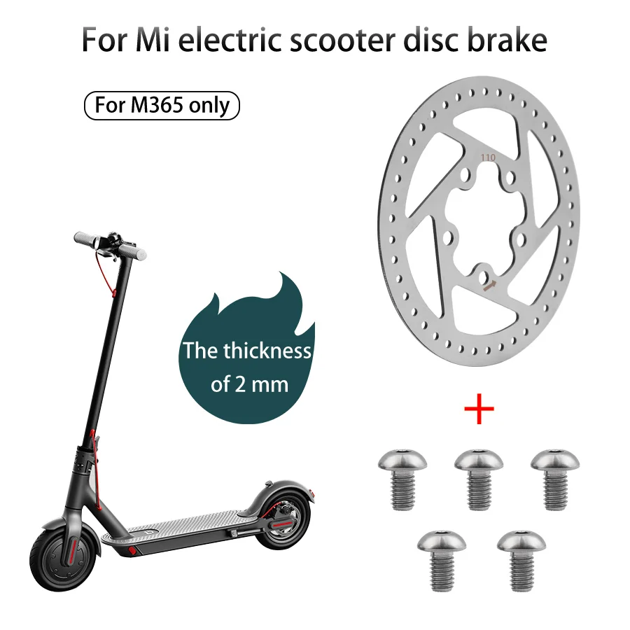 110mm 120mm Electric Scooter Brake Disc Rotor Pad Replacement Parts For Xiaomi Mijia M365 Pro Pro 2 Disk Brake For Skateboard