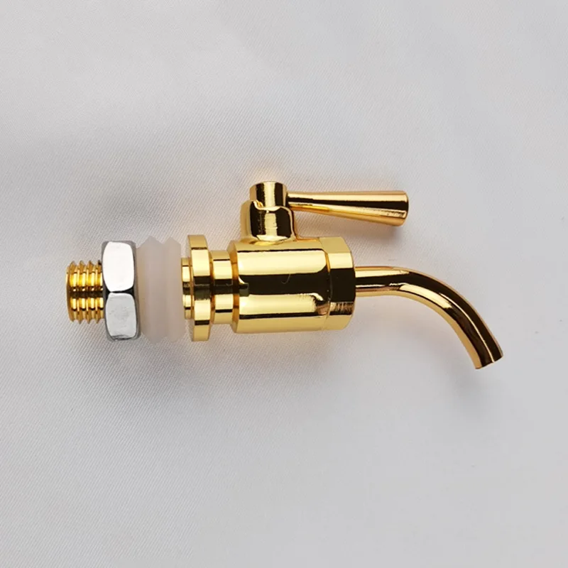 High Quality Brass Rose Gold Oak Barrel Wine Drink Glass Bottle Miniature Faucet 12mm Bibcocks