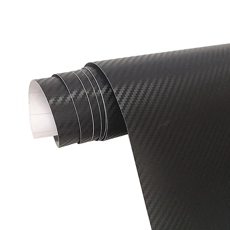 

152cmx20m/roll Car Styling Black 3D Carbon Fiber Vinyl film Waterproof Car Wrap With Air Free Bubble DIY Car Tuning Part Sticker