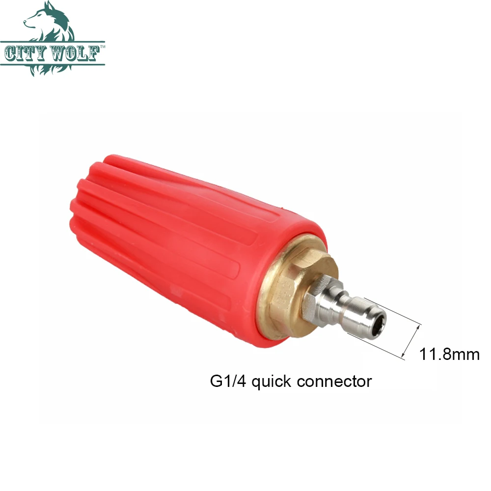 5000PSi High Pressure Washer 360 Rotary Turbo Ceramic Valve Nozzle Cleaning Industrial Commerical Car Washer Cleaning Accessory