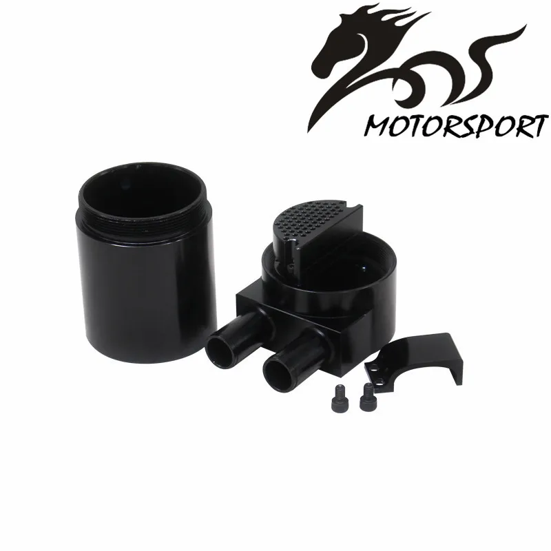 High Performance Black Aluminum Alloy Reservior Oil Catch Can Tank for BMW N54 335  black/silver